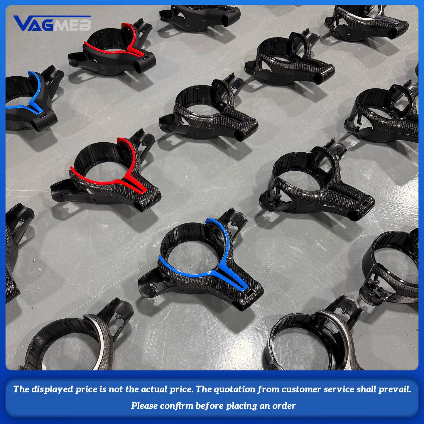 For BMW M Series F80 F82 F10 F06 F12 F13 F15 F16 M-sport F20 F22 F30 F31 F32 F33 F36 For BMW Steering Wheel Trim Carbon Fiber