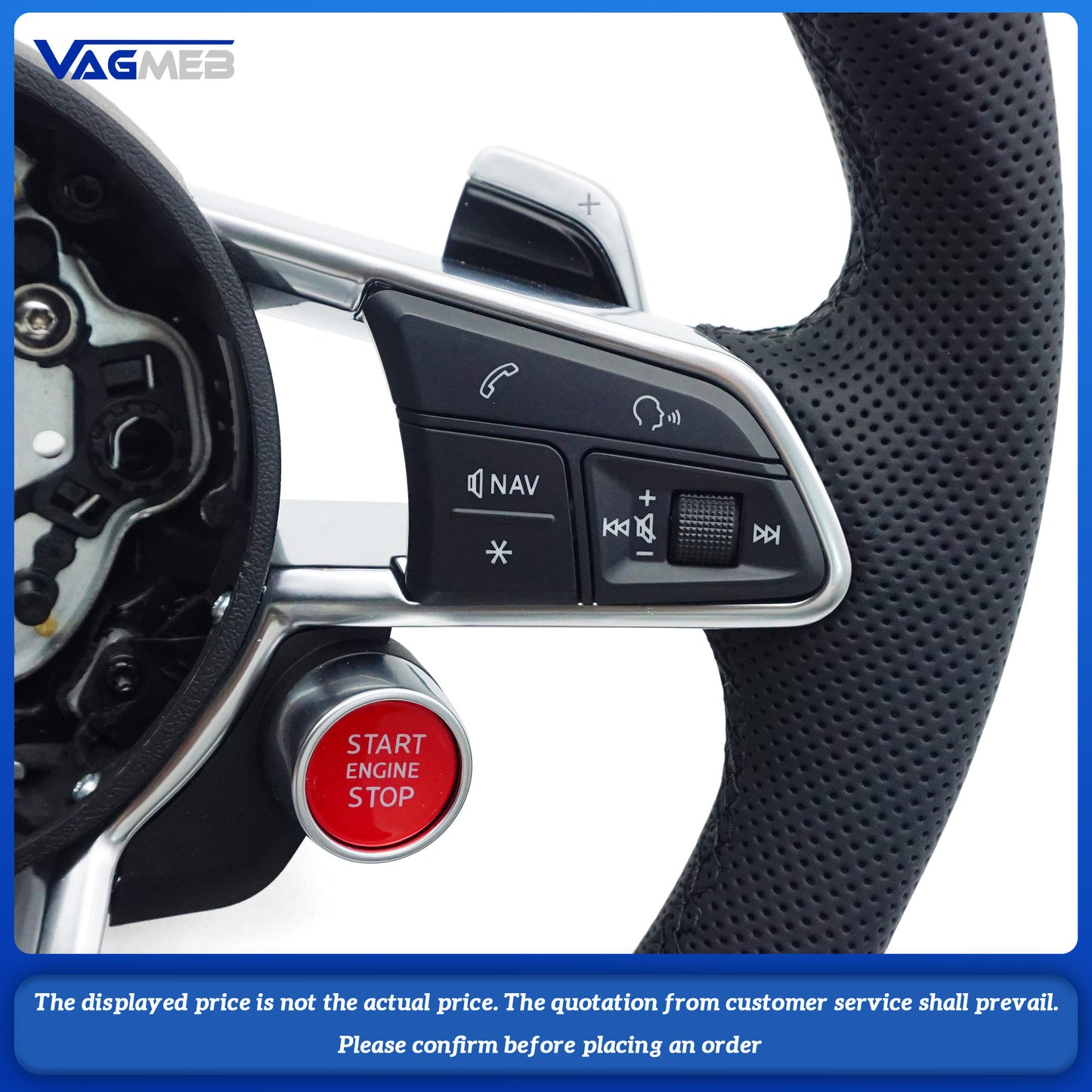 Car Steering Wheel For Audi A3 A4 A5 S3 S4 S5 B9 RS R8 S5 Q3 Q5 Q7 Q3L Q7L Q8L TTS TT TTRS