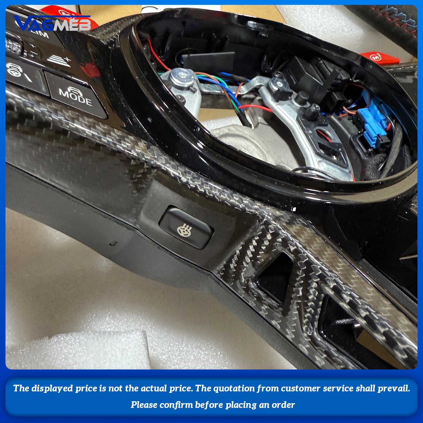 New carbon fiber leather steering wheel with M1 M2 for BMW G20 G30 G01 G02 G05 G06 G07 G08 G11 G12 G14 G15 G16, Car Accessories
