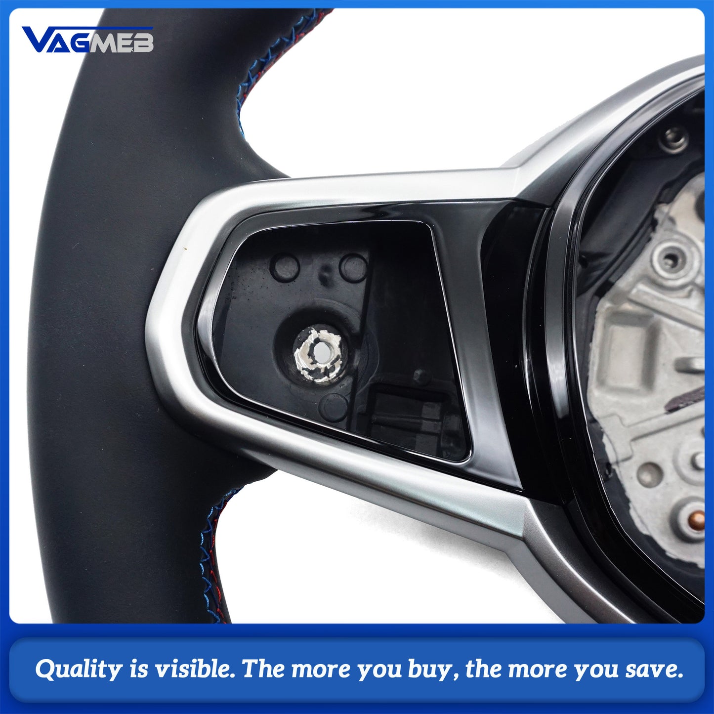 M Sport Steering Wheel for BMW Flat Bottom F01 F06 F10 F11 F12 F20 F21 F22 F25 F26 F30 F31 F32 F33 F34 F36 M3 F80 M4 F82 M5 F90