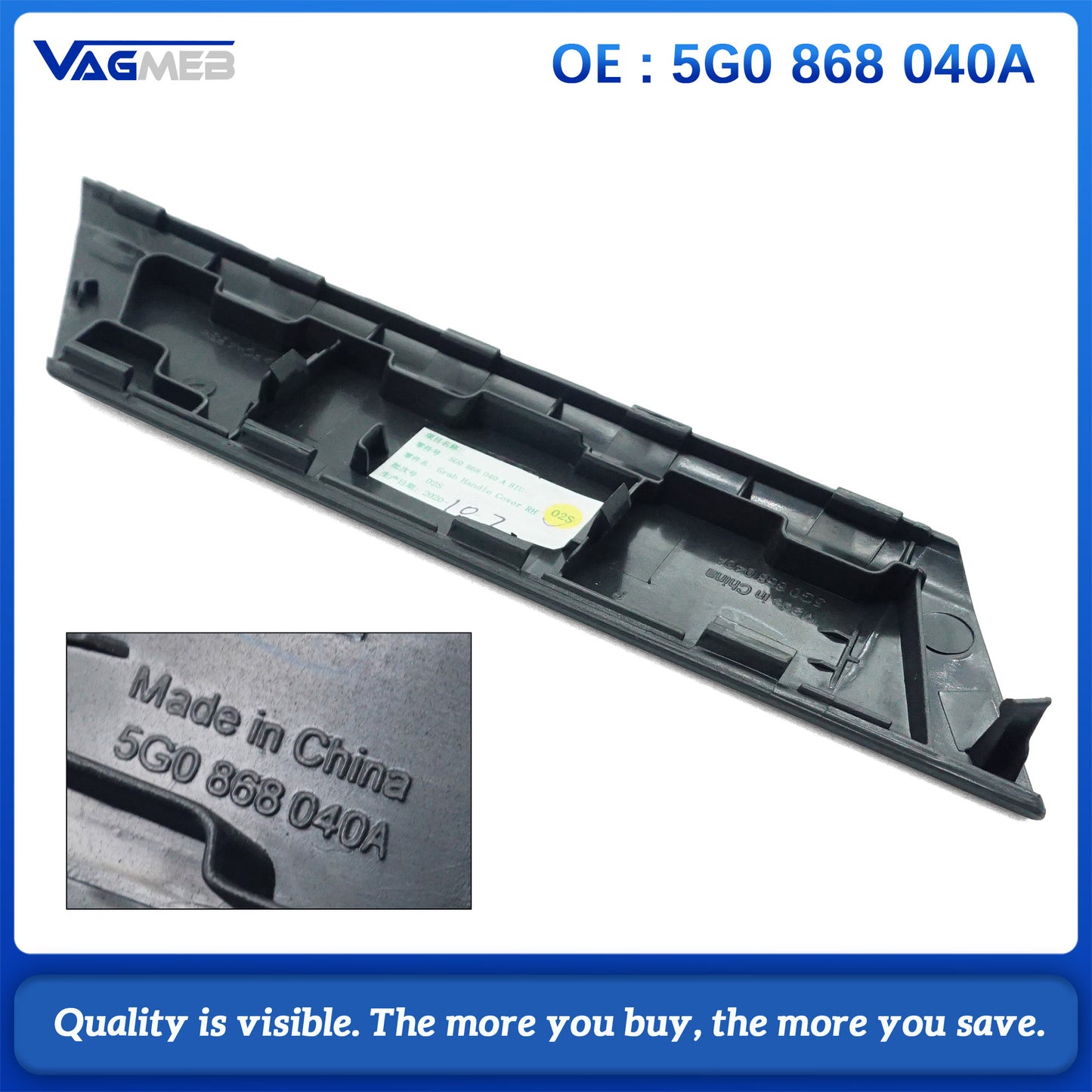 R-Line Door Handle Cover Black Left Right For VW Golf 7 7.5 GTI 5G0868040A039A