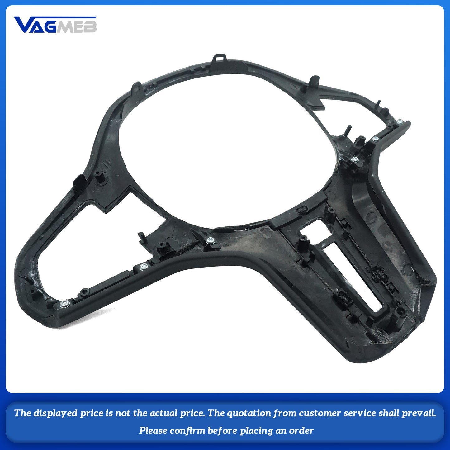 Carbon Fiber Car Steering Wheel Panel Decoration Cover Trim Frame For BMW M5