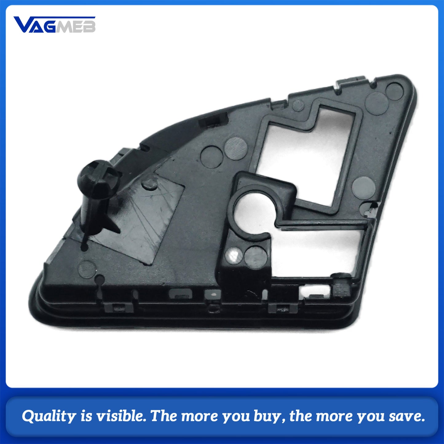 For Audi A4 B8 8K Piano Black Button Base Pair