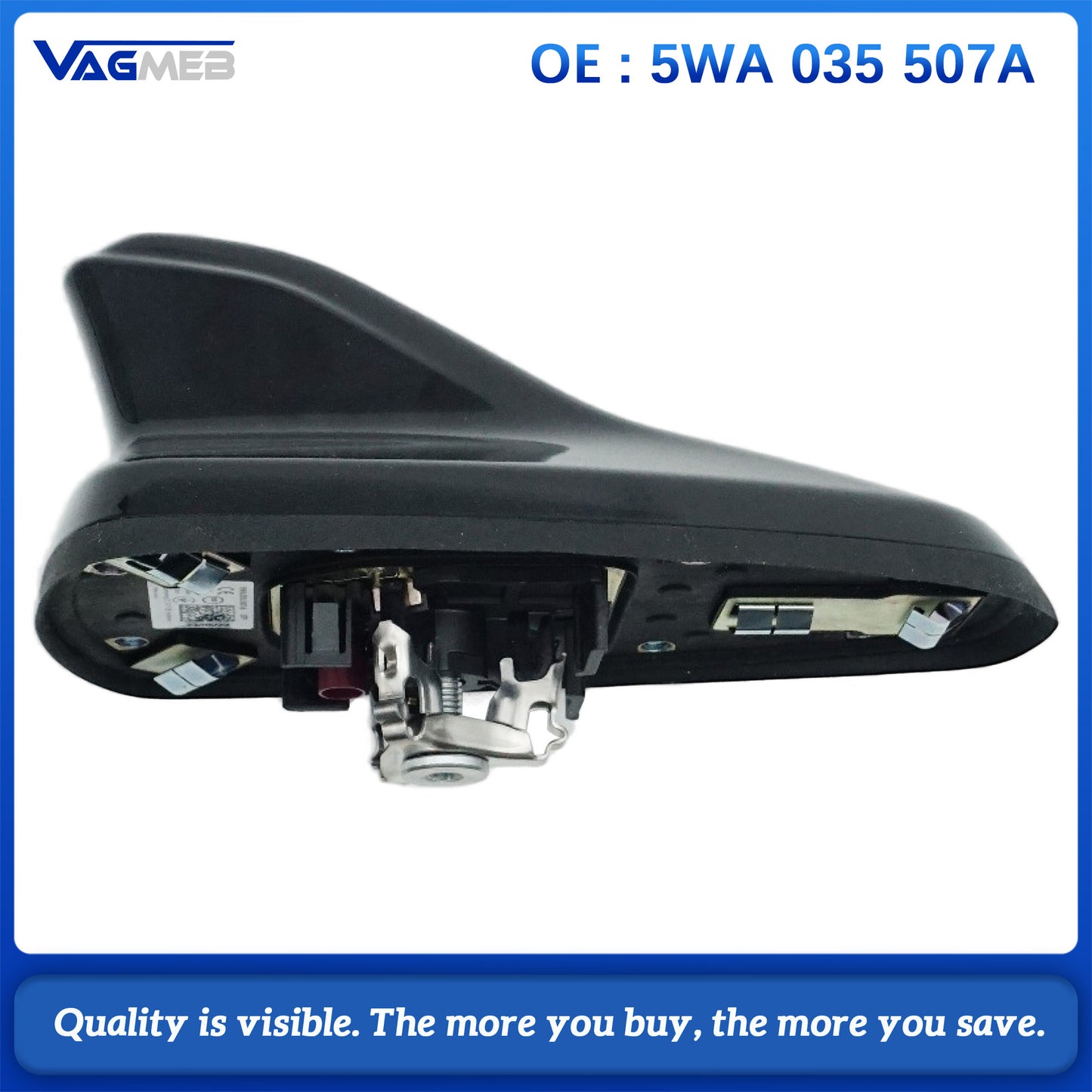 FOR OCTAVIA MK4 ID.4 For GOLF 8 ROOF AERIAL SHARK ANTENNA IN BLACK 5WA035507A 5WA 035 507 A