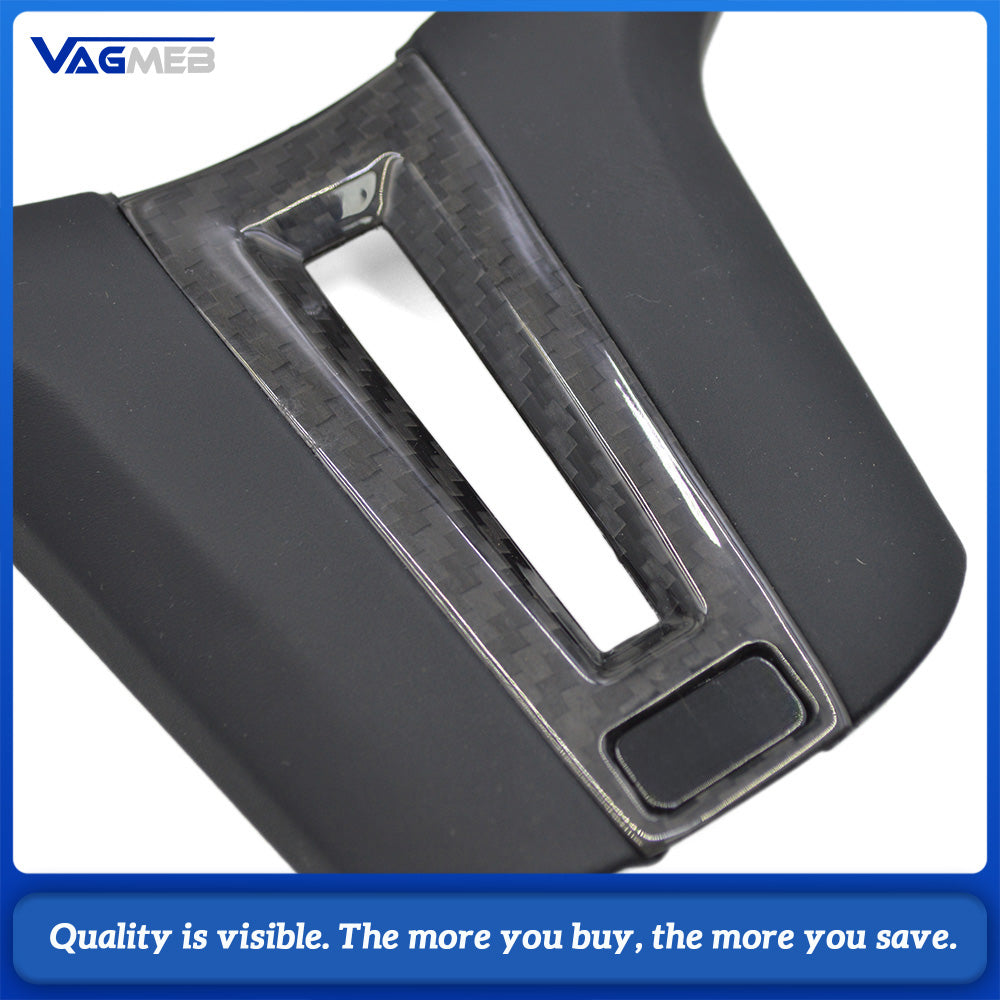 For BMW G Series High End Gear Panel Cover Alcantara Carbon Fiber No Seat Heating Cutout