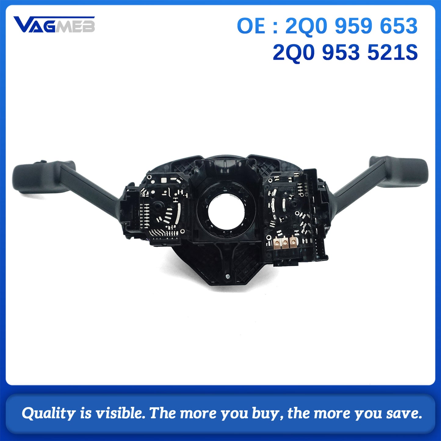 For VW Skoda Octavia POLO Steering Wheel Control Module Shift HandLever 2Q0 959 653 2Q0 953 521 S