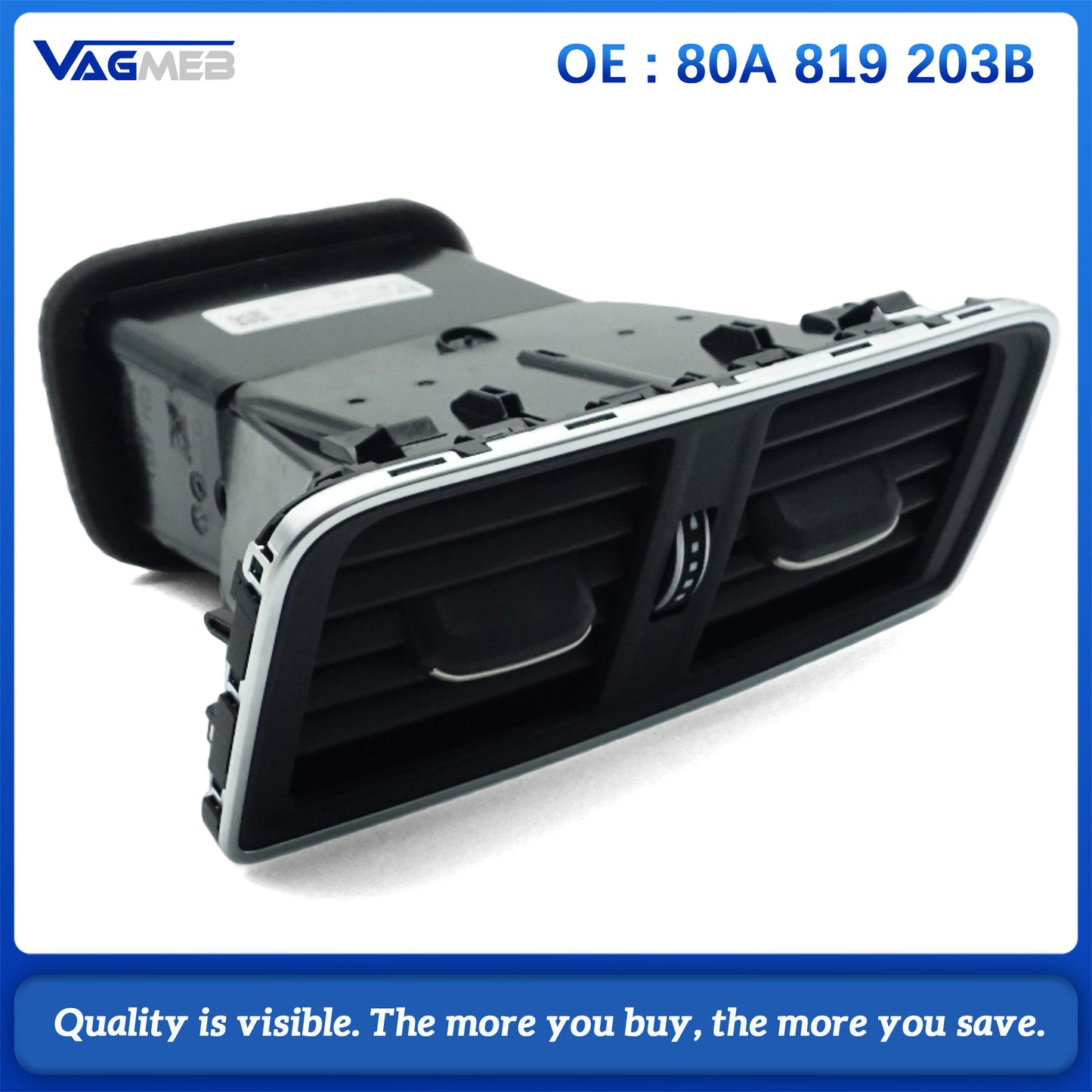 New Rear Console Air Intake Vent Grille for Audi Q5 FY SQ5 MK2 2017-2023 80A 819 203 B