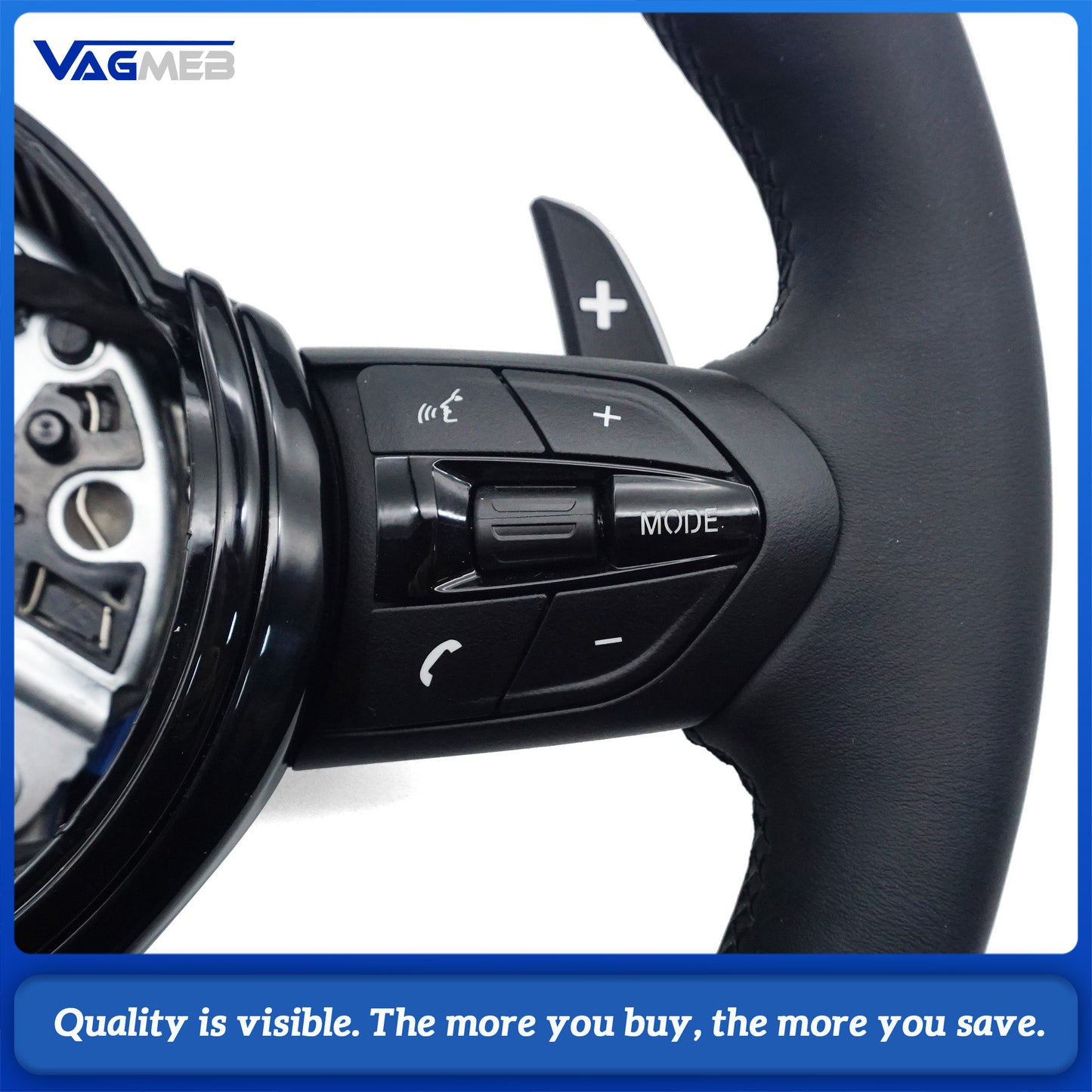 M Sport Steering Wheel For BMW M3 F30 F15 F16 F20 F21 F25 F26 M5 F10 F11 F06 F07 F12 F13 F01 E70 E87 E81 E90 E91 E92