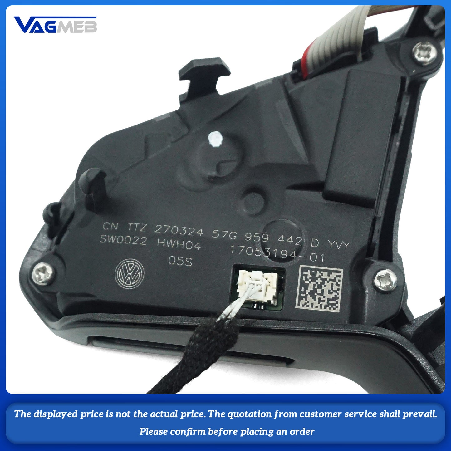 For VW Golf 8 MK8 Equipped with Steering Wheel Frame Mechanical key