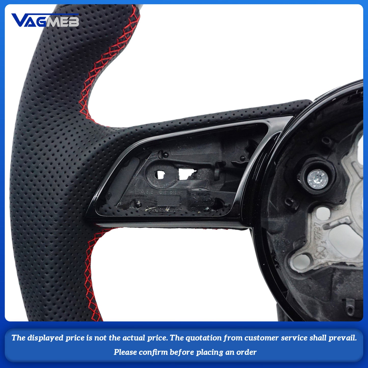 For Audi S Logo A4B9 Steering Wheel Flat Bottom Steering Wheel Campaign Assembly Accessories