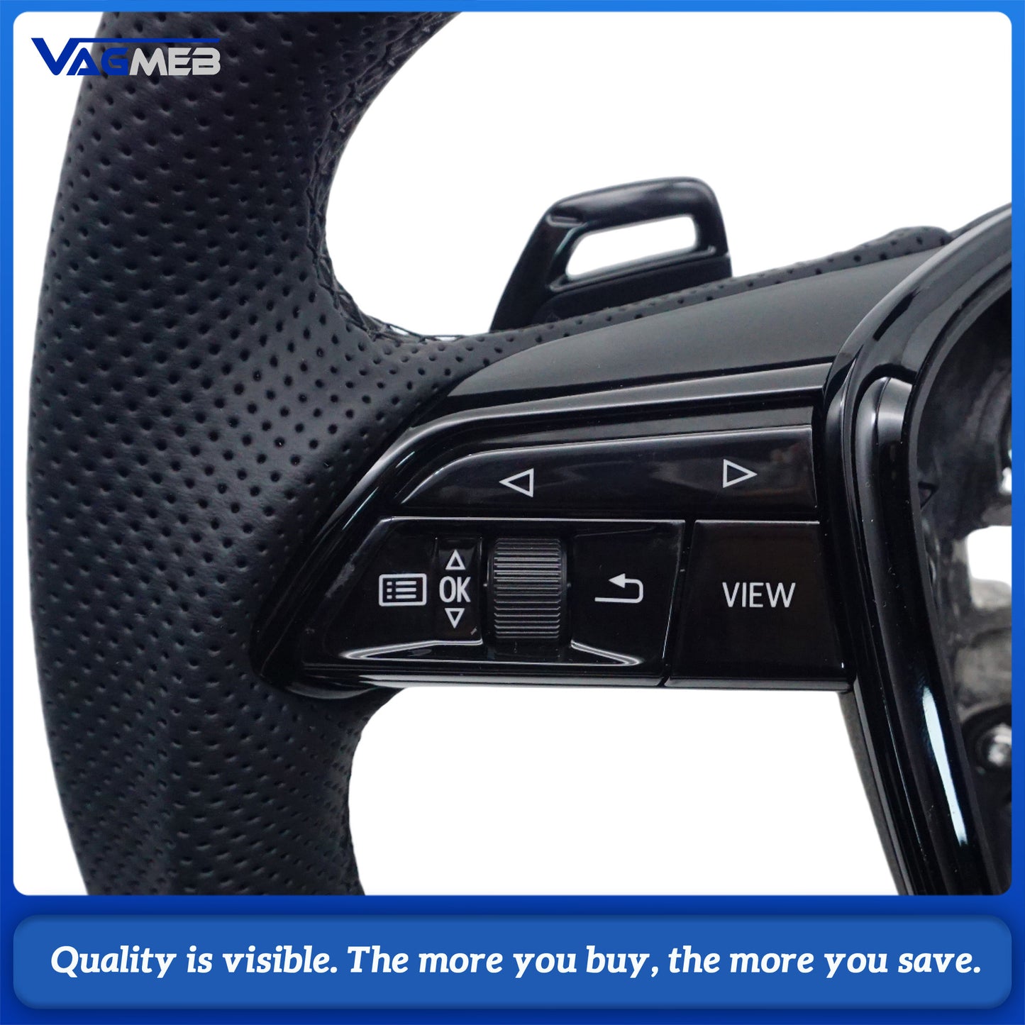 For Audi A6 C8 carbon fiber  steering wheel