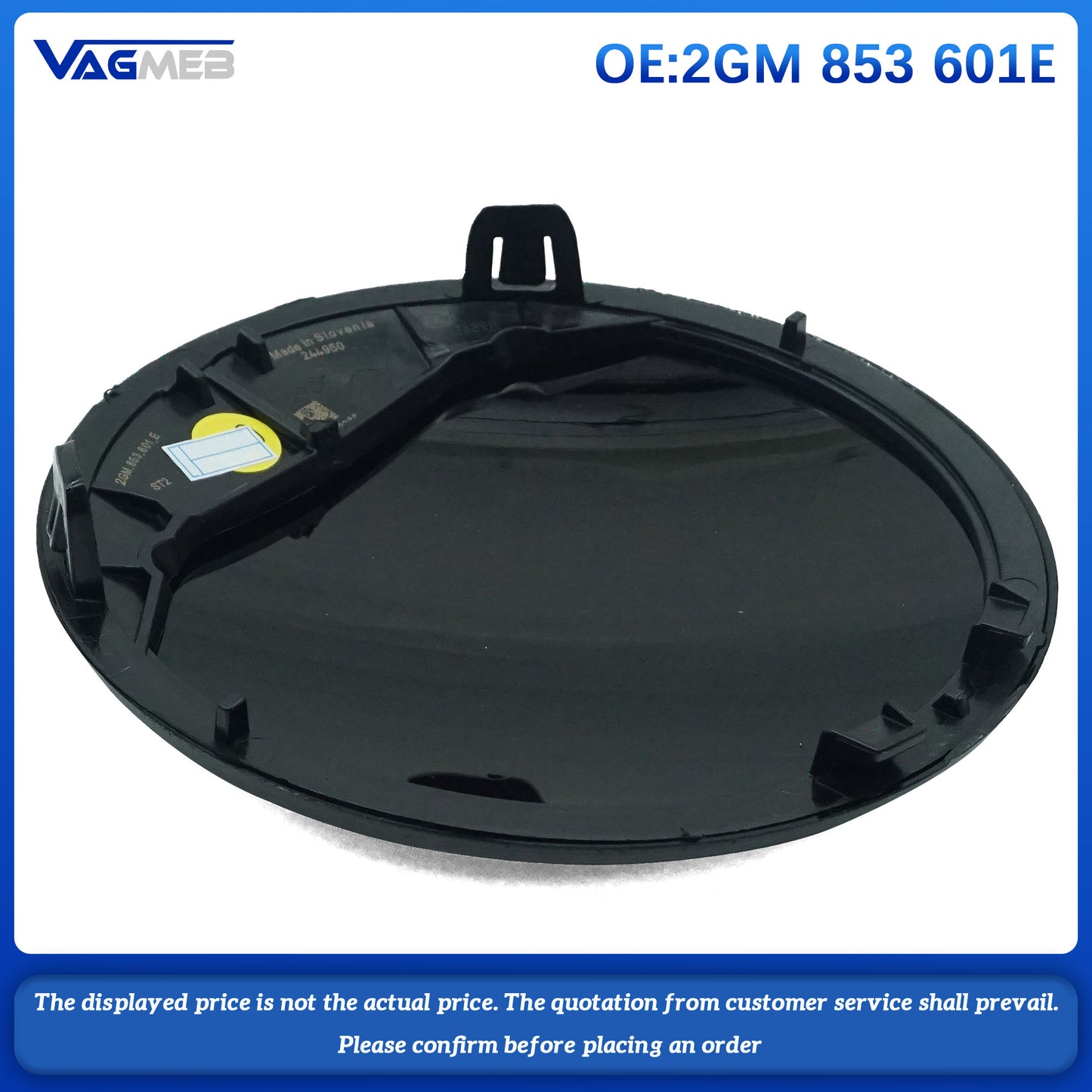 For VW Passat B8 ceramic ACC front grille model 601E2GM 853 601E, in black color