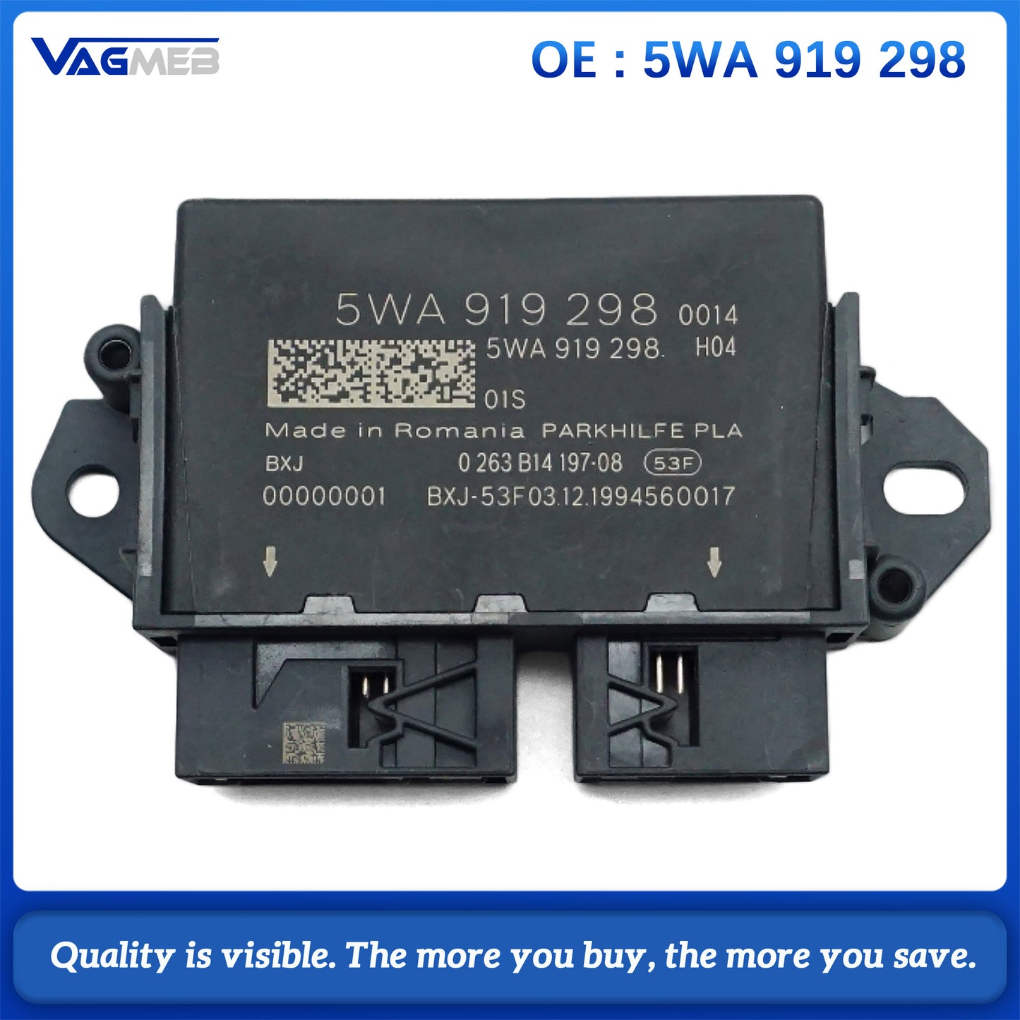 For Audi A3 8Y 2023  Limousine 4‑Sensor to 12‑Sensor PDC Retrofit Set
