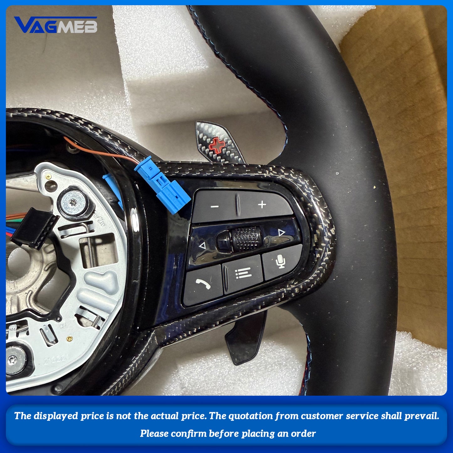 Sports Steering Wheel CS Nappa Leather For BMW 3 4 5 Series G20 G23 G26 G30 G32 G80 G82 G87 F90 G05 G06 G29 G42 Car Accessories