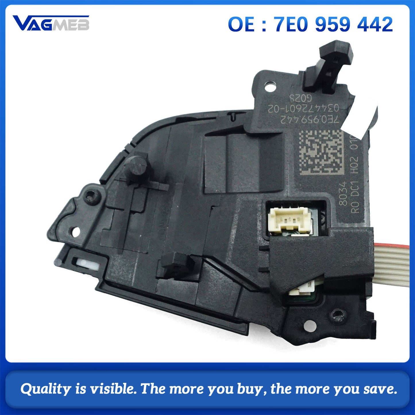 7E0 959 442 Steering Wheel Key Button For VW Multivan Multifunctional Key Button Control Switch Assembly