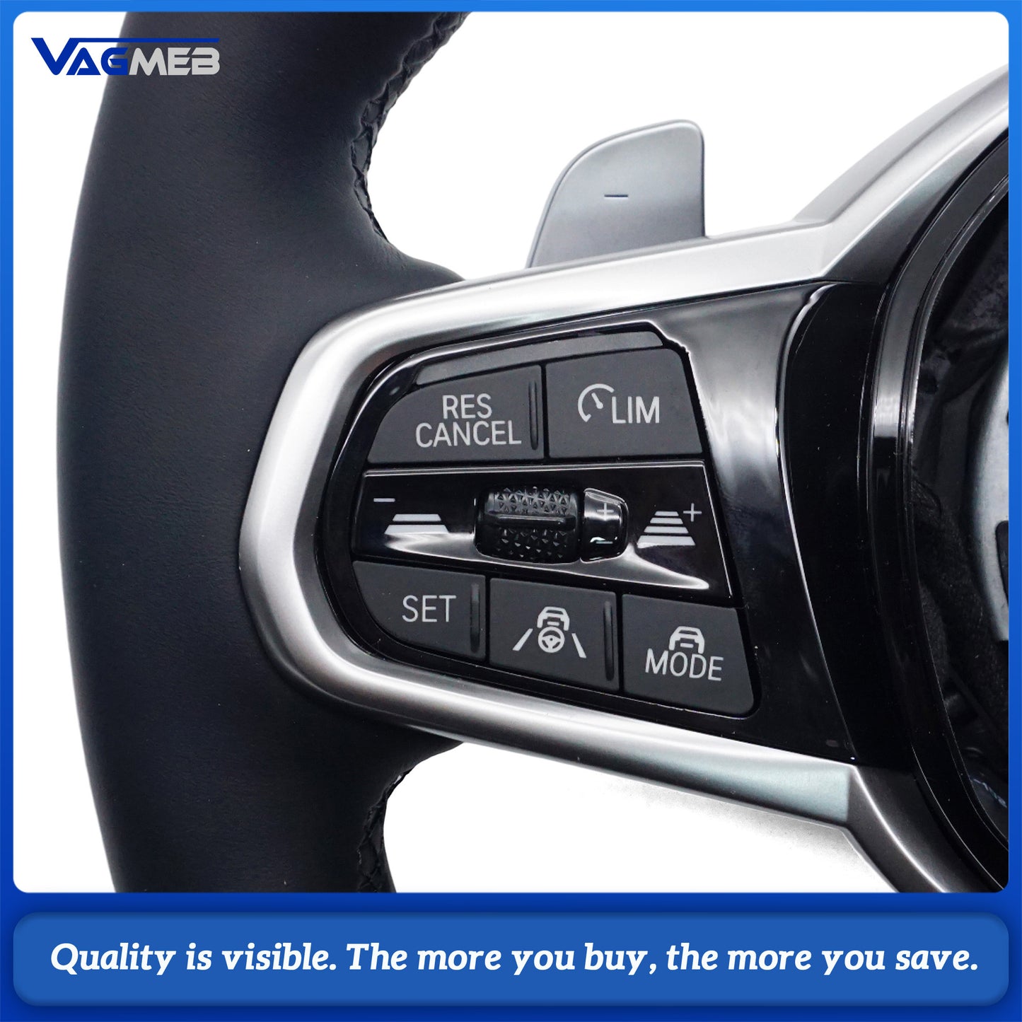 Car Steering Wheel with Vibration For BMW G01 G02 G05 G06 G20 G22 G29 G30 G42 G80 G87 F01 F02 F07 F10 F15 F40 F44 X3 X5 X6