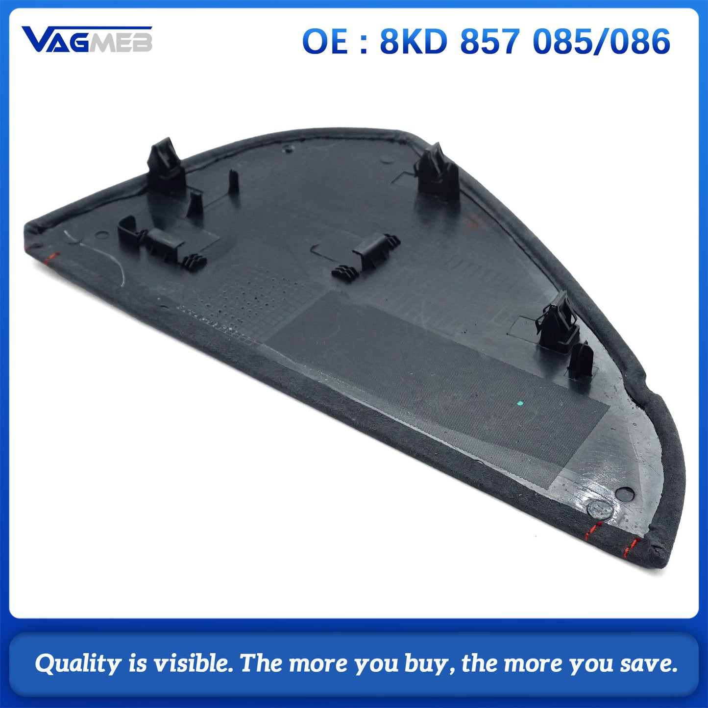 For Audi A4B8 Instrument panel cover with suede leather and red stitching 8KD 857 085/086