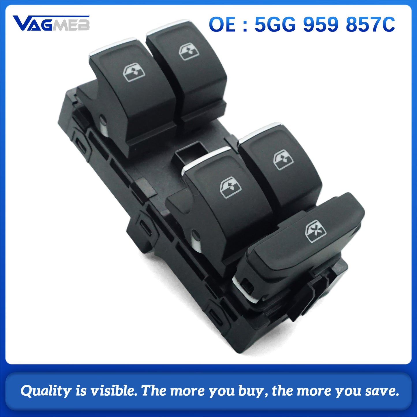 For VW T-Roc 2020-2021 Window lifting switch Window regulator button 5GG 959 857C 5GG 959 855E