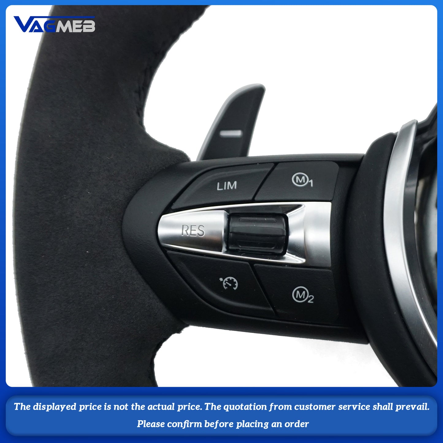 Half Alcantara Leather M Sport Steering Wheel for BMW F01 F06 F10 F11 F20 F21 F22 F30 F31 F32 F34 F36 F80 F82 F87 F90 M3 M5