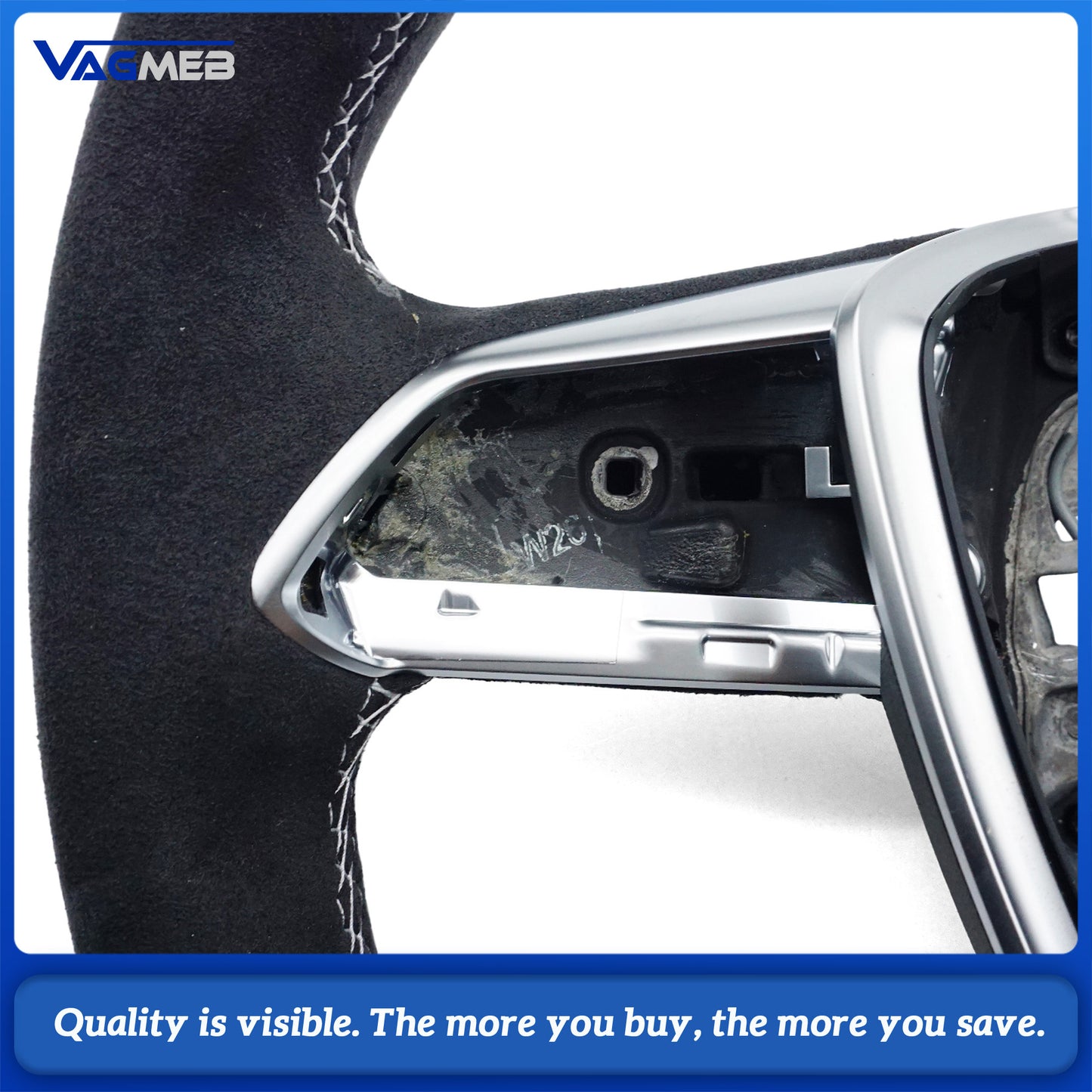 For Audi ABT logo A6 C8  heating punch steering wheel