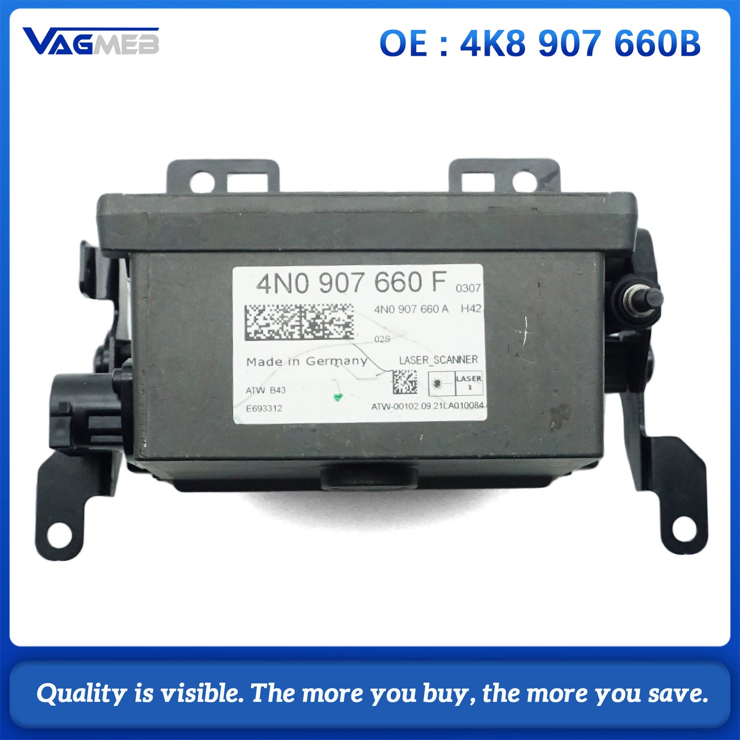 90% new For Audi 4K8 907 660 B Distance Radar Control Module Adaptive Cruise ACC