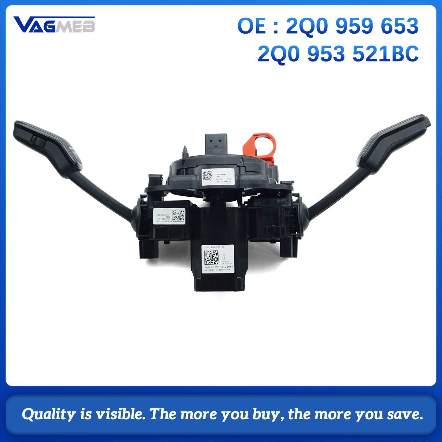 For VW POLO  Skoda SEAT Steering Wheel Control Module Shift HandLever 2Q0 959 653 521BC