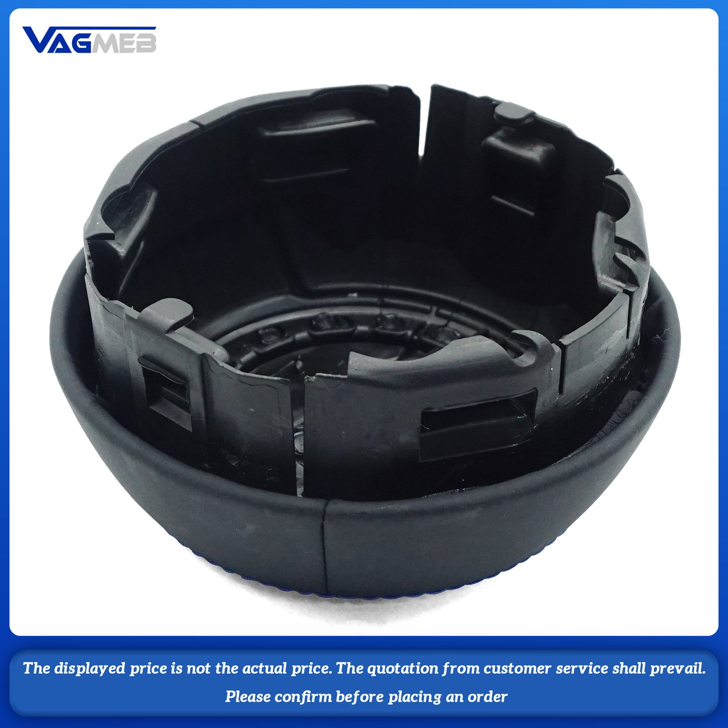 Steering wheel airbag cover multifunction steering wheel For Audi TT Leather blue thread