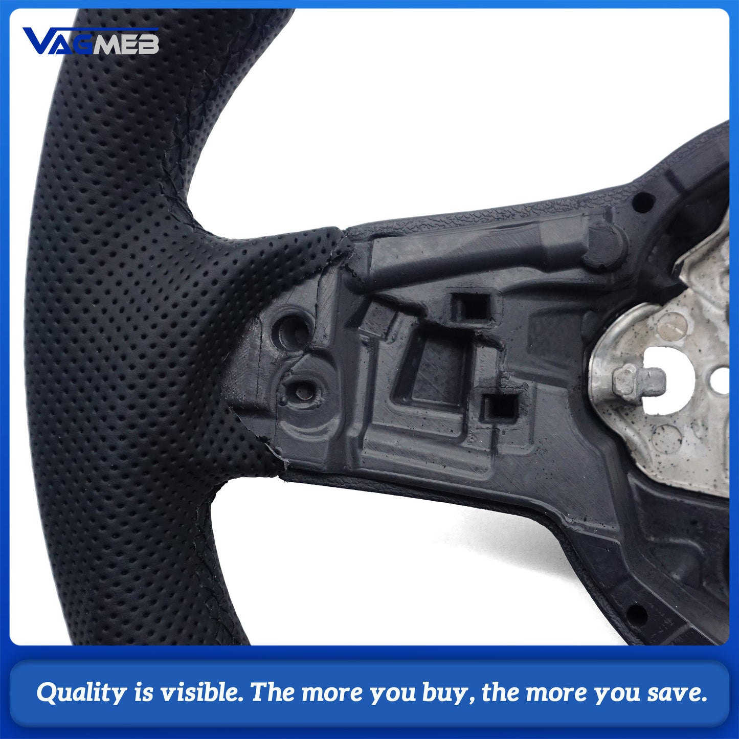 Alcantara leather steering wheel suitable for VW Golf MK7 7.5 GTI GTD GTE R Polo GTI Tiguan MK2 Passat B8 Sport steering wheel