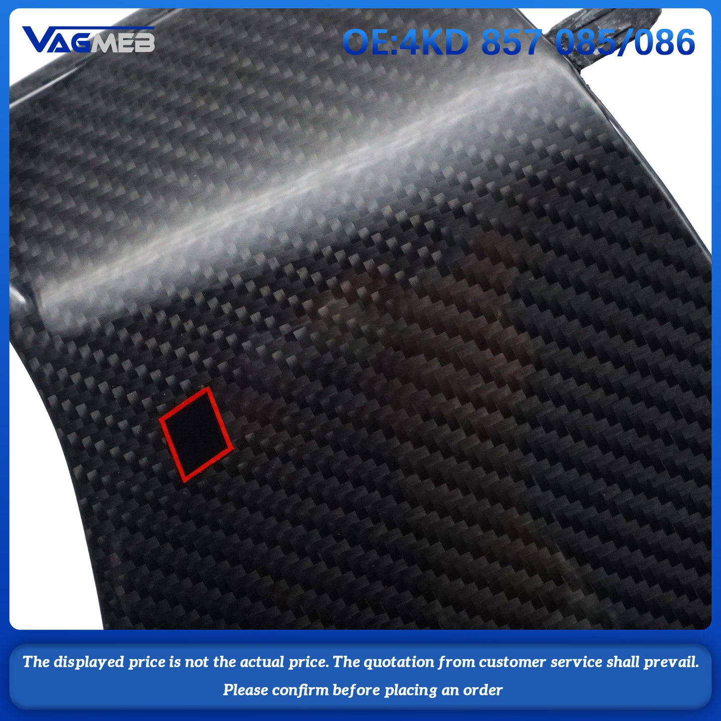 For Audi A6C8 Carbon fiber dashboard cover plate