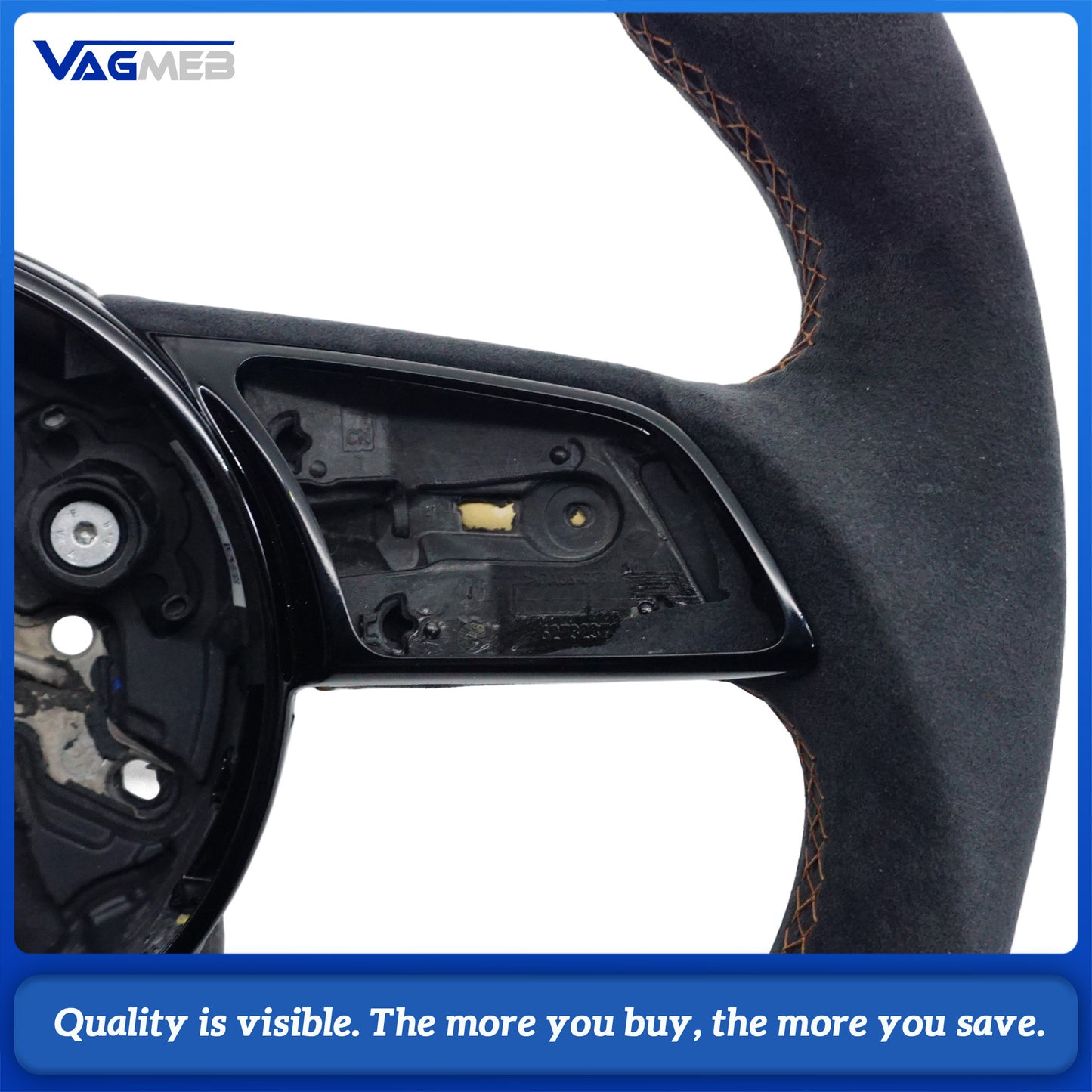 Real carbon fiber car steering wheel suitable for Audi A4B9 With heating function steering wheel