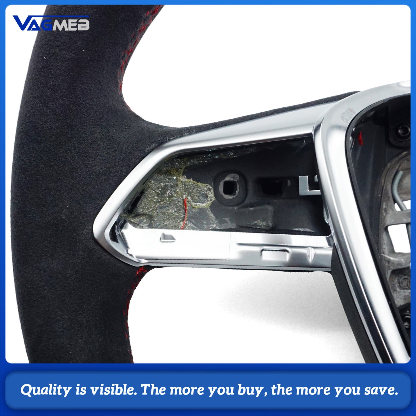 For Audi ABT logo A6 C8  heating punch steering wheel