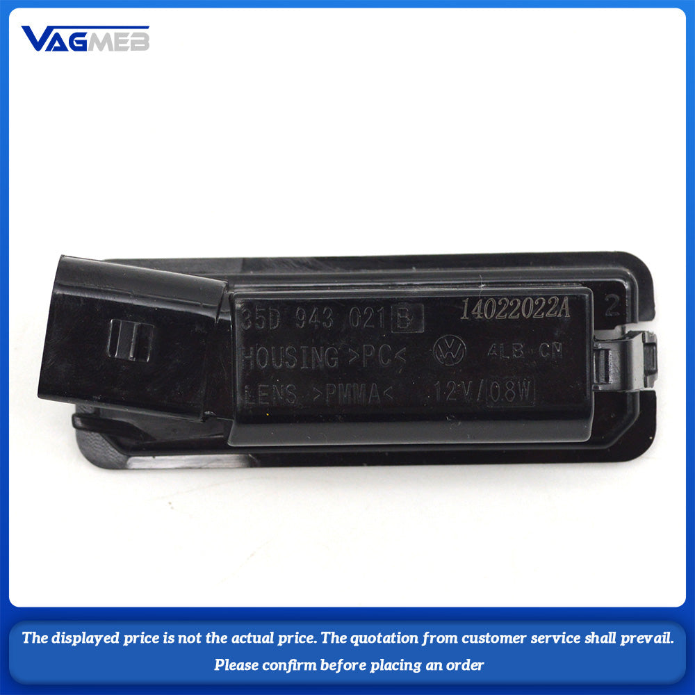 Rear license plate light 35D 943 021 B For VW Golf MK7 T-ROC Passat B8 Car number plate bulb