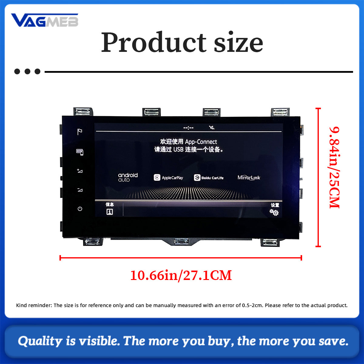 5FJ 919 606 A 9.2 Glass Touch Screen Display Monitor For Seat Tarraco Navi System Plus MIB 2.5