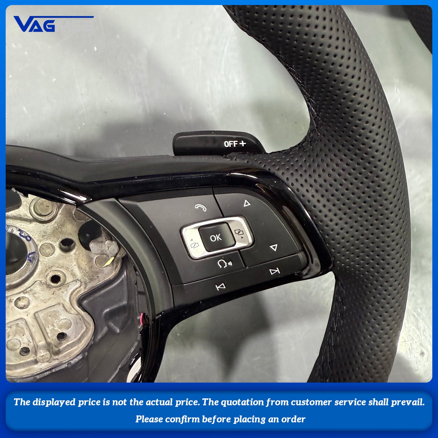 For vw Passat Tiguan Golf 7, 7.5,Mk7, polo RGTI 7th generation sports Steering Wheel