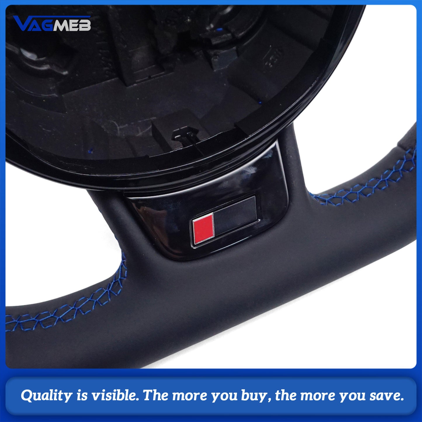 Suitable For Audi  A4 B8 customized full Alcantara fabric steering wheel support customization