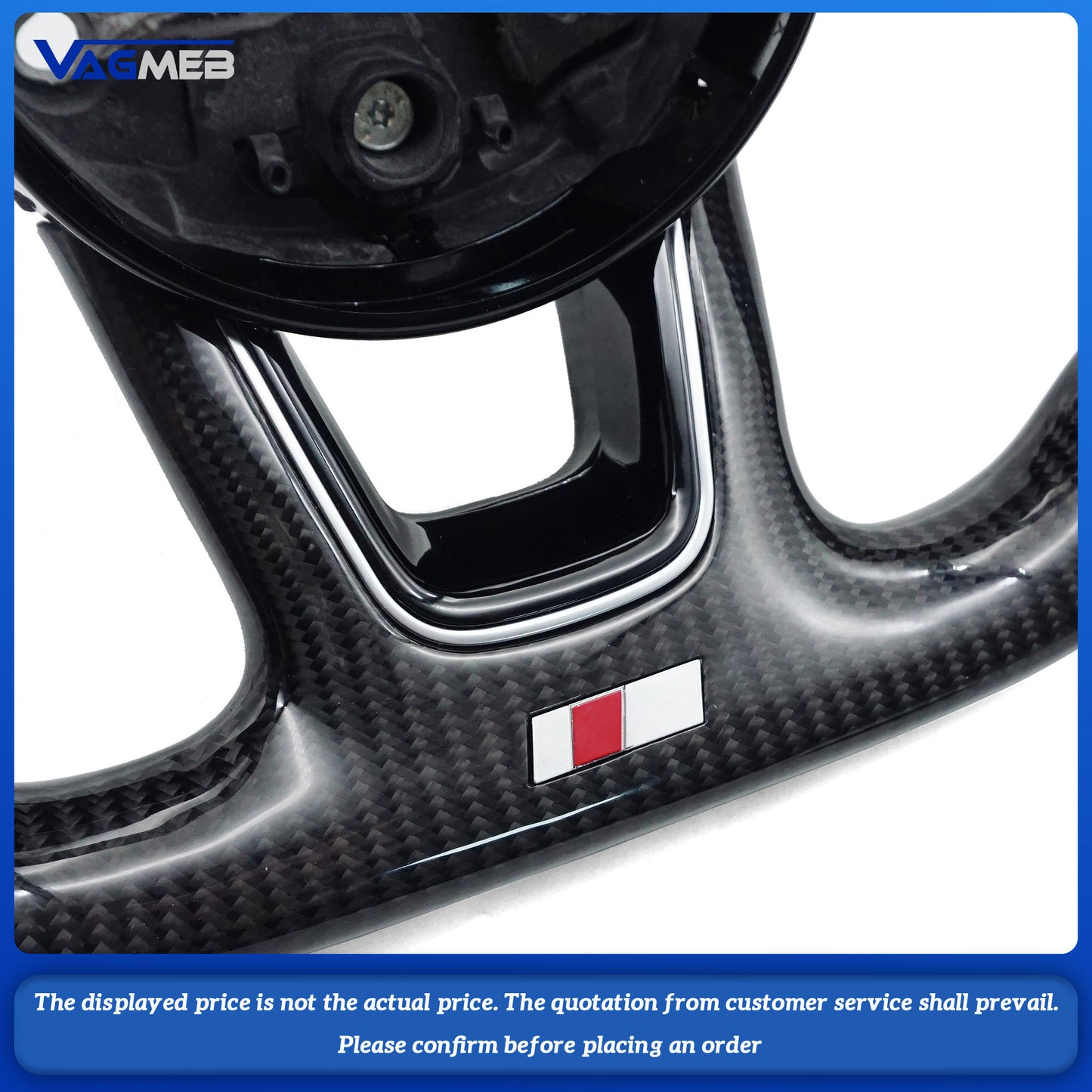 For Audi S Logo A4B9 Steering Wheel Flat Bottom Steering Wheel Campaign Assembly Accessories