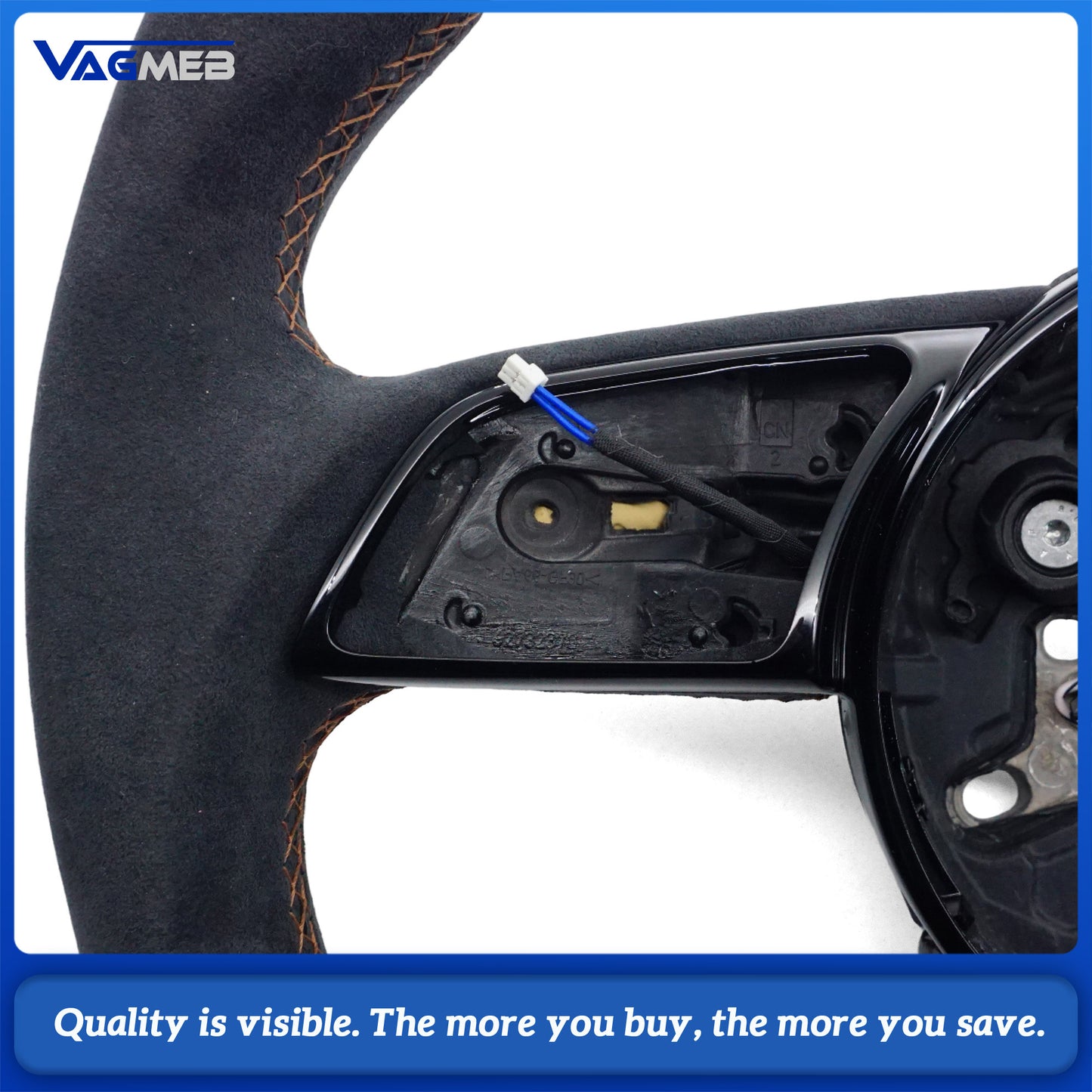 Real carbon fiber car steering wheel suitable for Audi A4B9 With heating function steering wheel