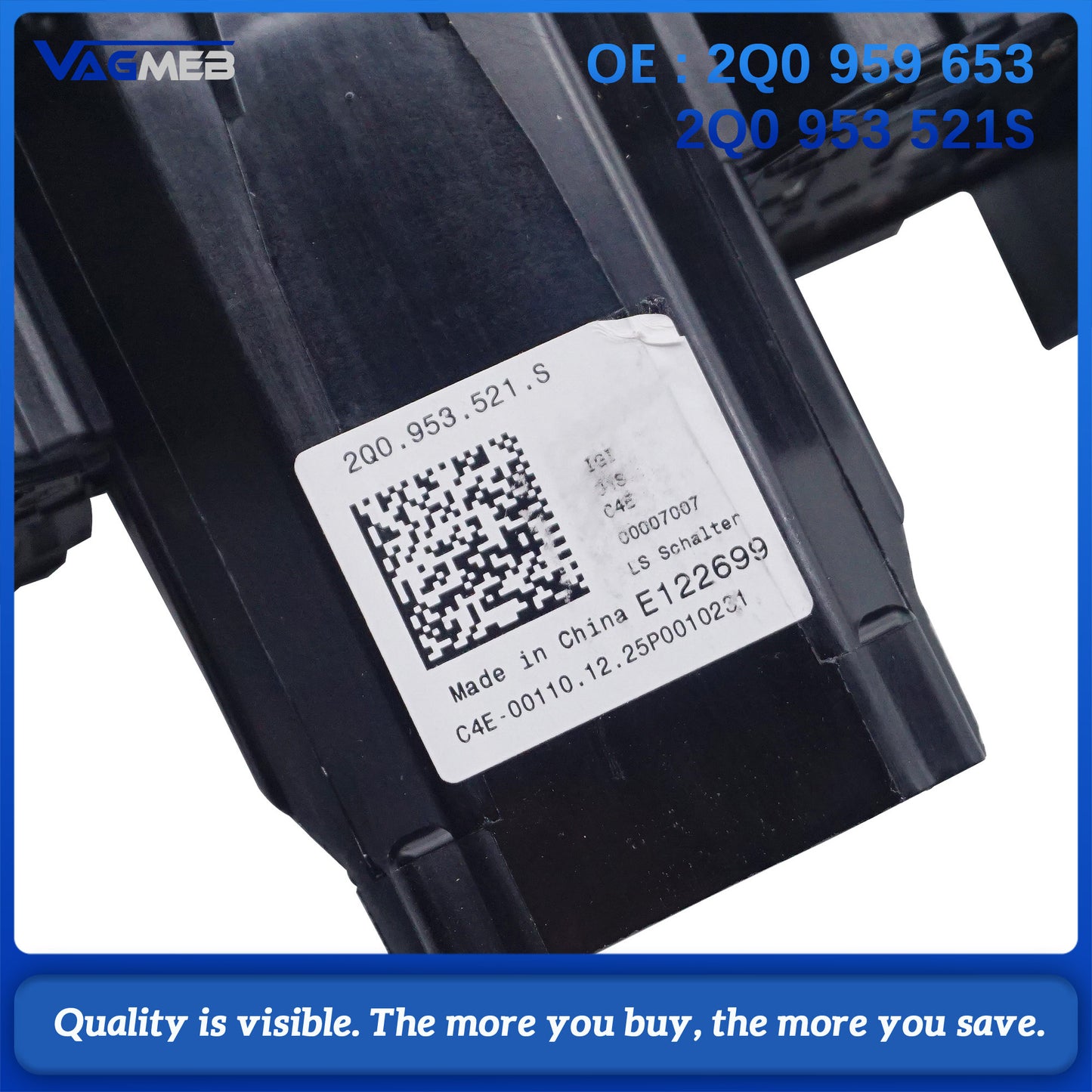 For VW Skoda Octavia POLO Steering Wheel Control Module Shift HandLever 2Q0 959 653 2Q0 953 521 S