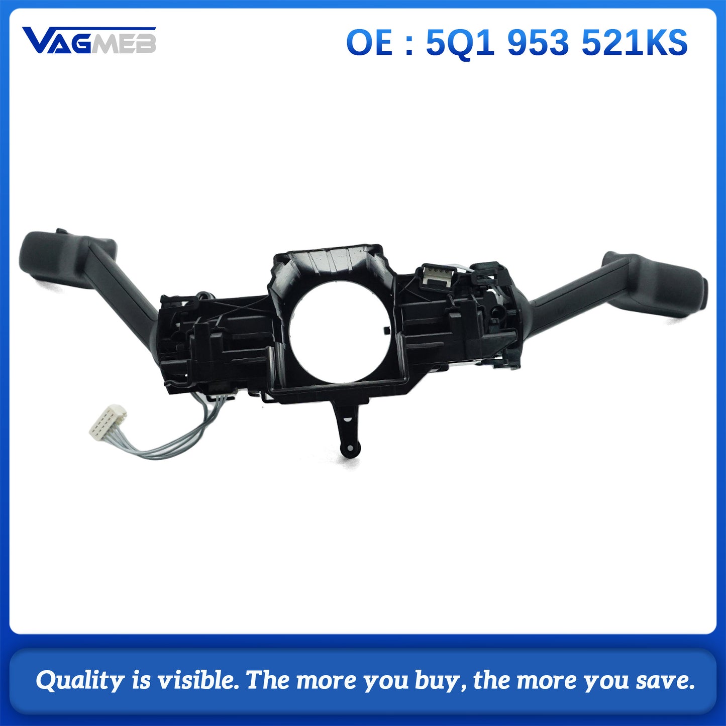 5Q1953521KS Steering Column Switch Clockspring For VW Golf 8 Passat B8.5
