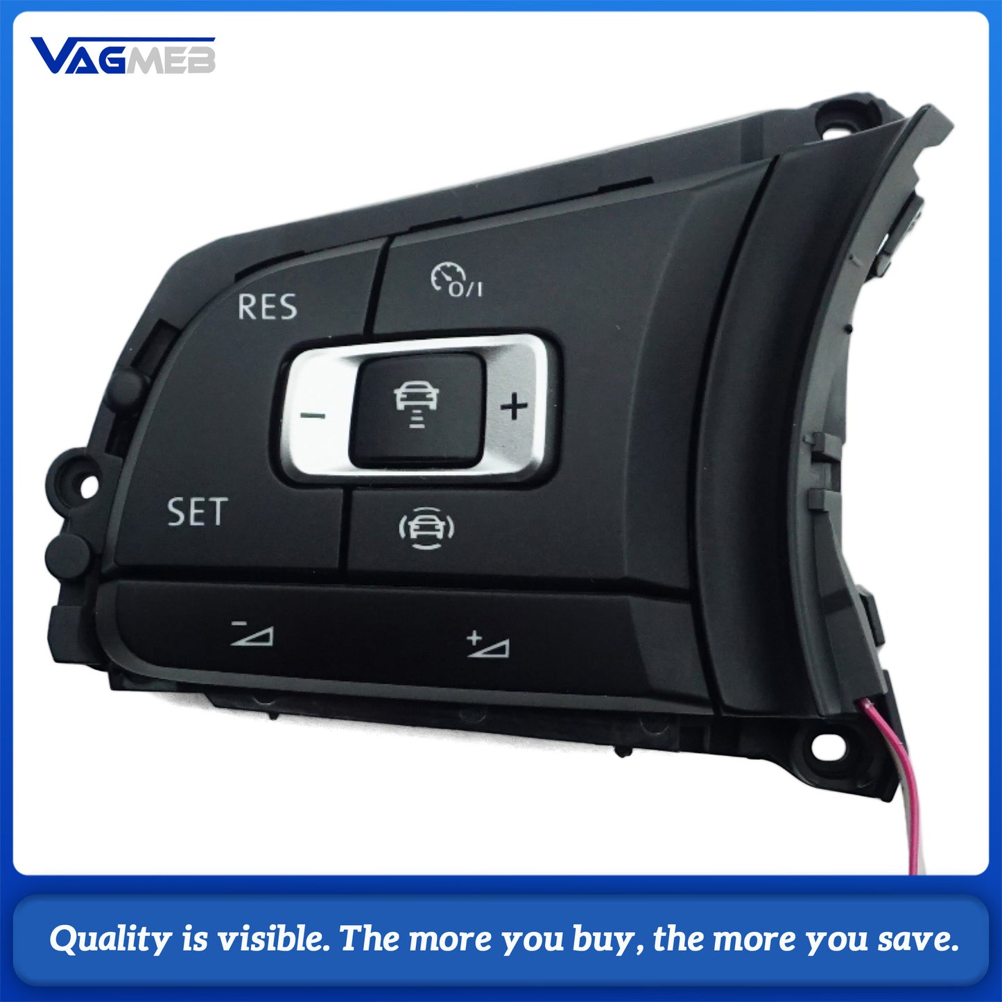 ACC multifunction steering wheel button Button illuminated red light For VW Arteon Golf 7 MK7 Jetta MK7 T-Roc Passat B8 variant