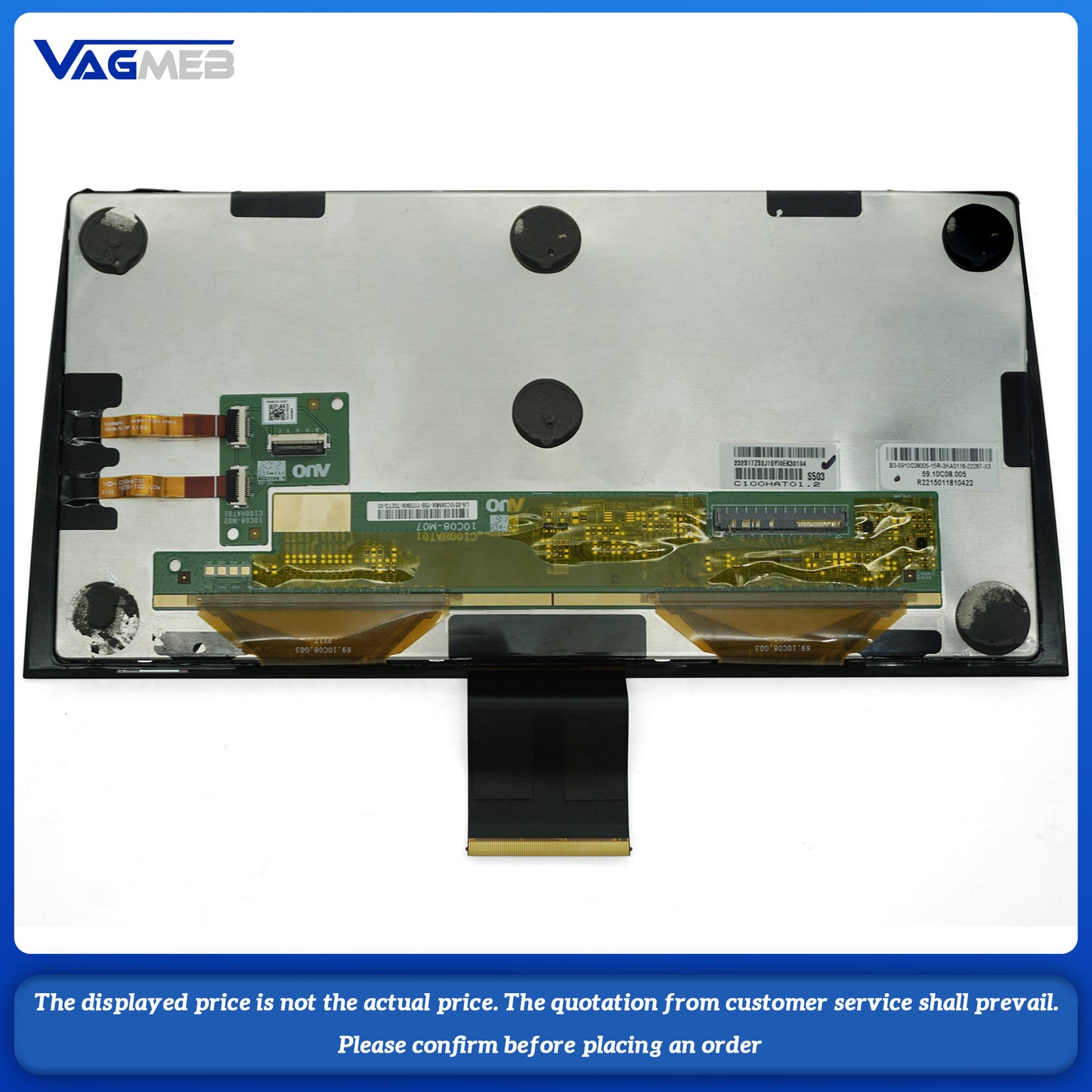 10A 919 605 G For VW ID.3 Car center console LCD screen