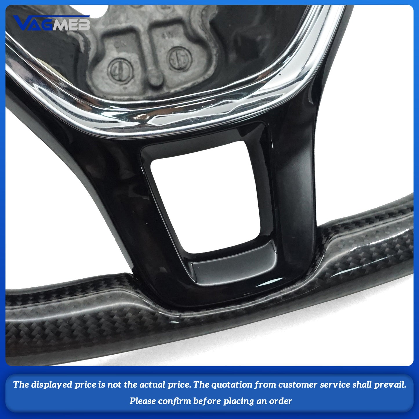 Multi-functional flat-bottom custom steering wheel  For VW GOLF MK7