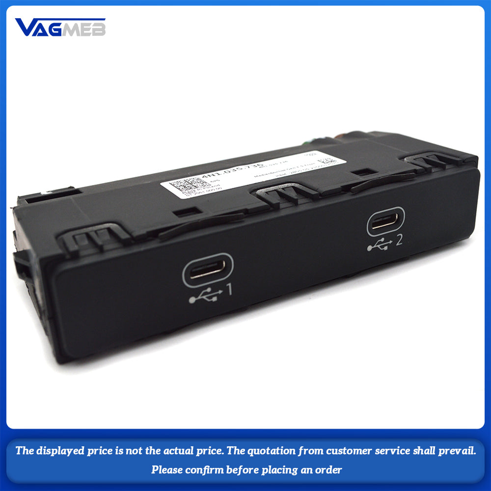 For Audi A6 A7 A8 Q7 Q8 Q8 E-tron Carplay Switch Dual USB Phone Interface 4N1 035 736 4N1035736