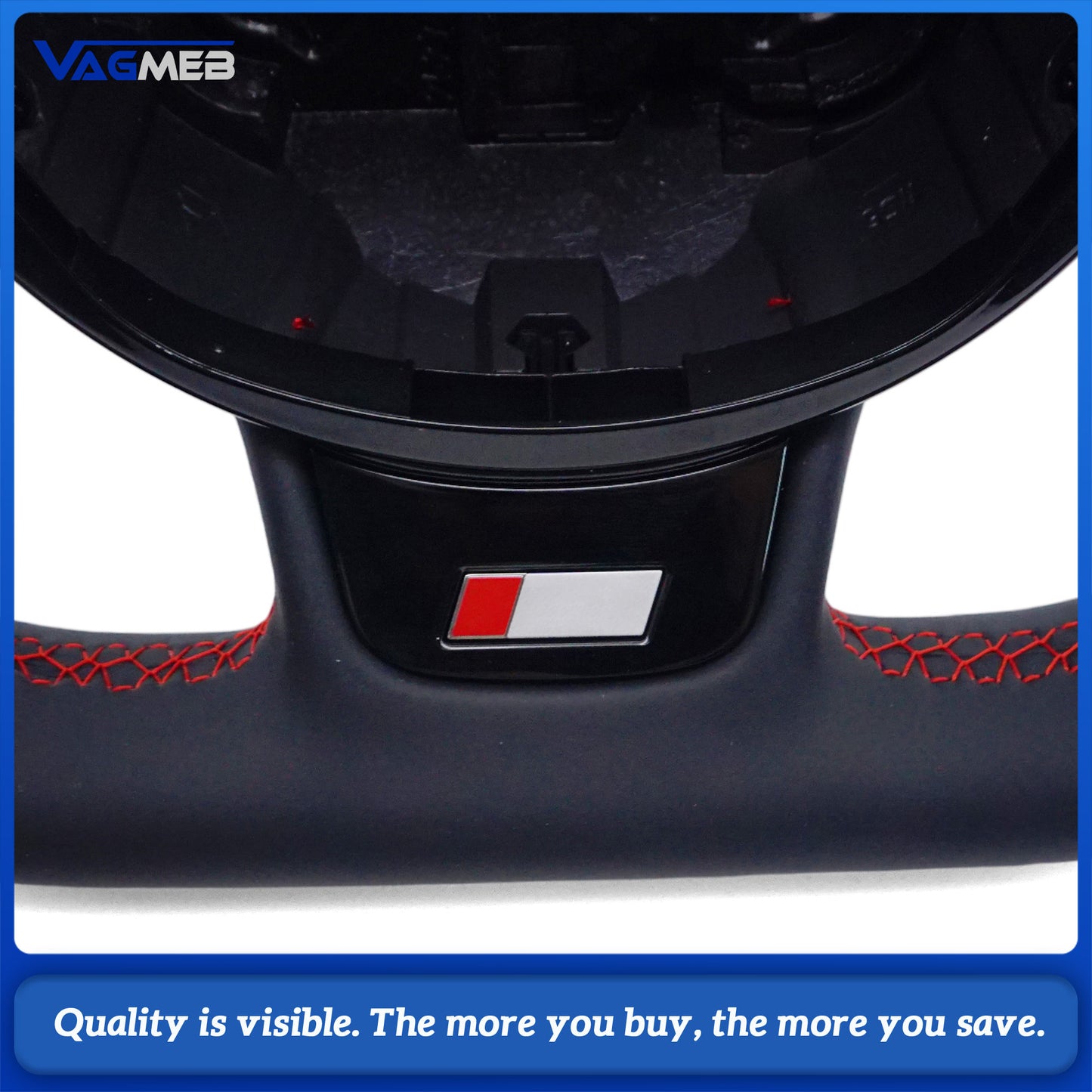 Leather material sports style steering wheel For Audi A4 B8 steering wheel accessories, car accessories