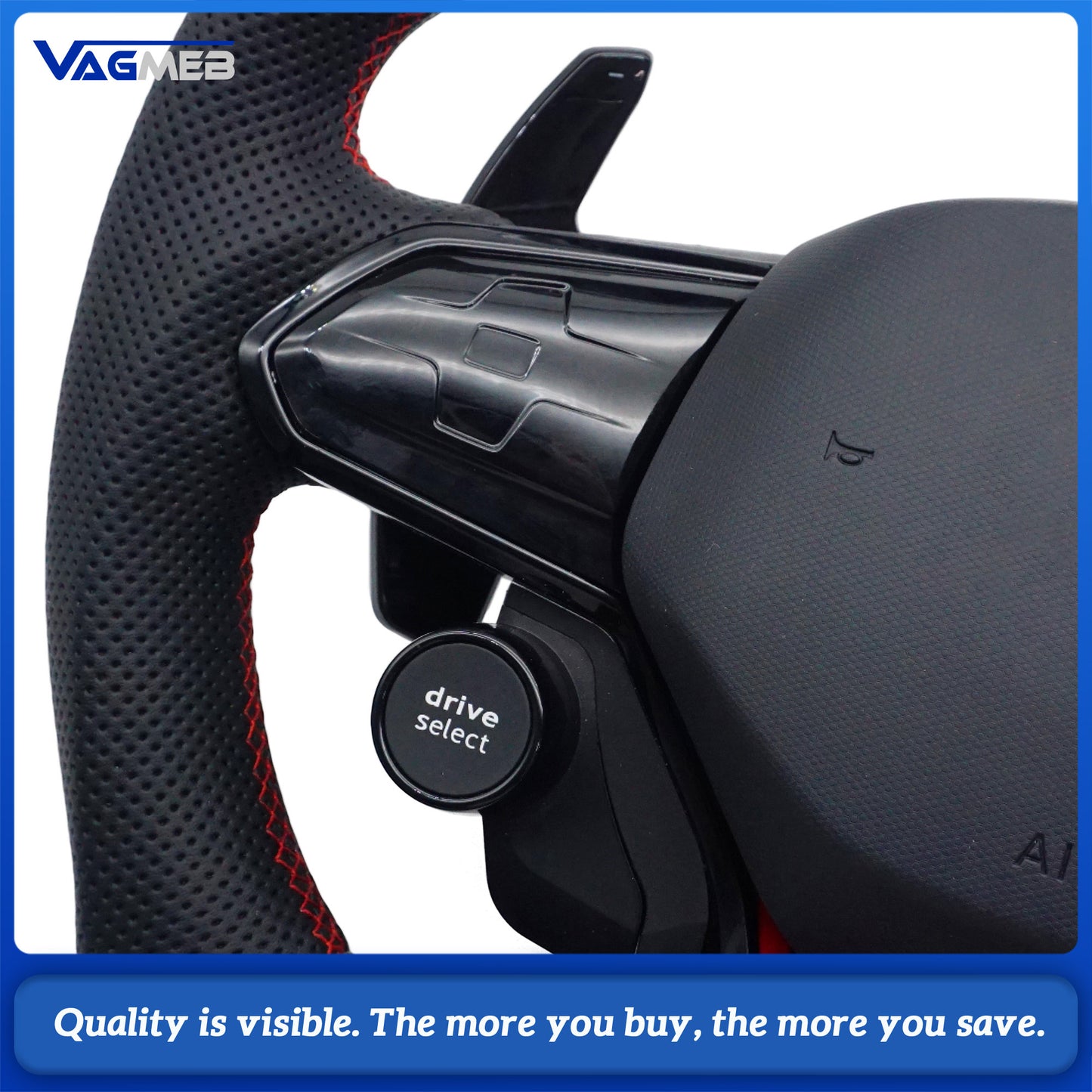 Upgrade LED Steering Wheel Touch LCD Multi-Function Steering Wheel Assembly For VW Caddy