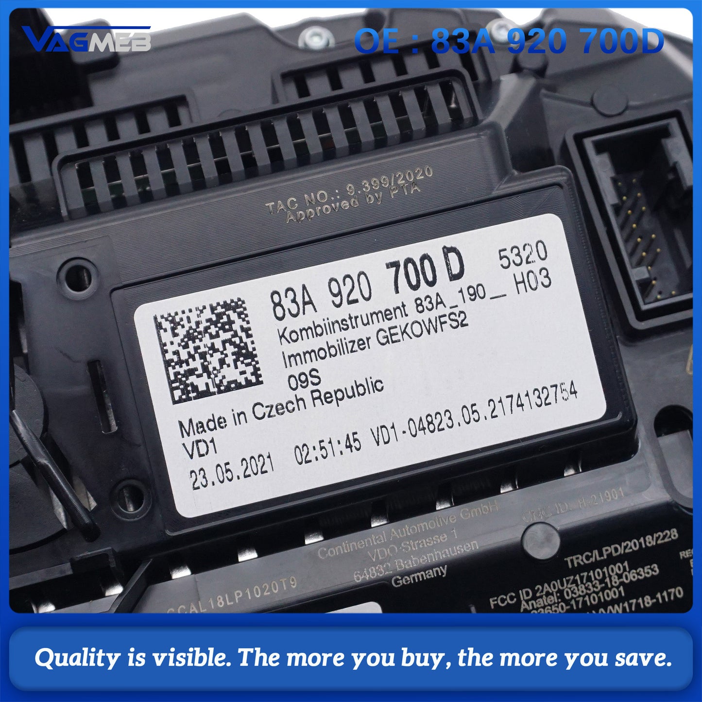 For Audi Q3 RSQ3 LCD instrument panel virtual cockpit Car Accessories 83A 920 700D