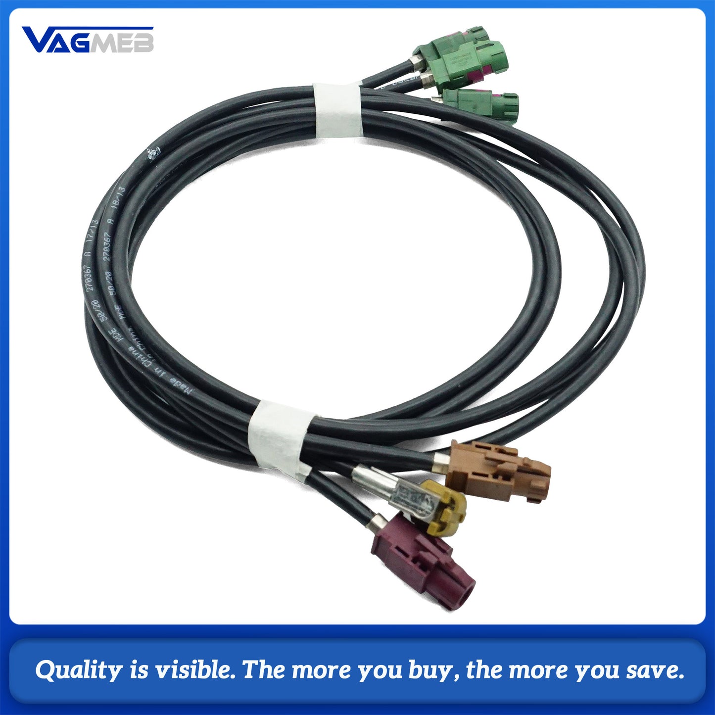 USB Hub Conversion Adapter Cable Splitter Module 5G0 035 953 D Suitable for Volkswagen Passat B8  Golf models