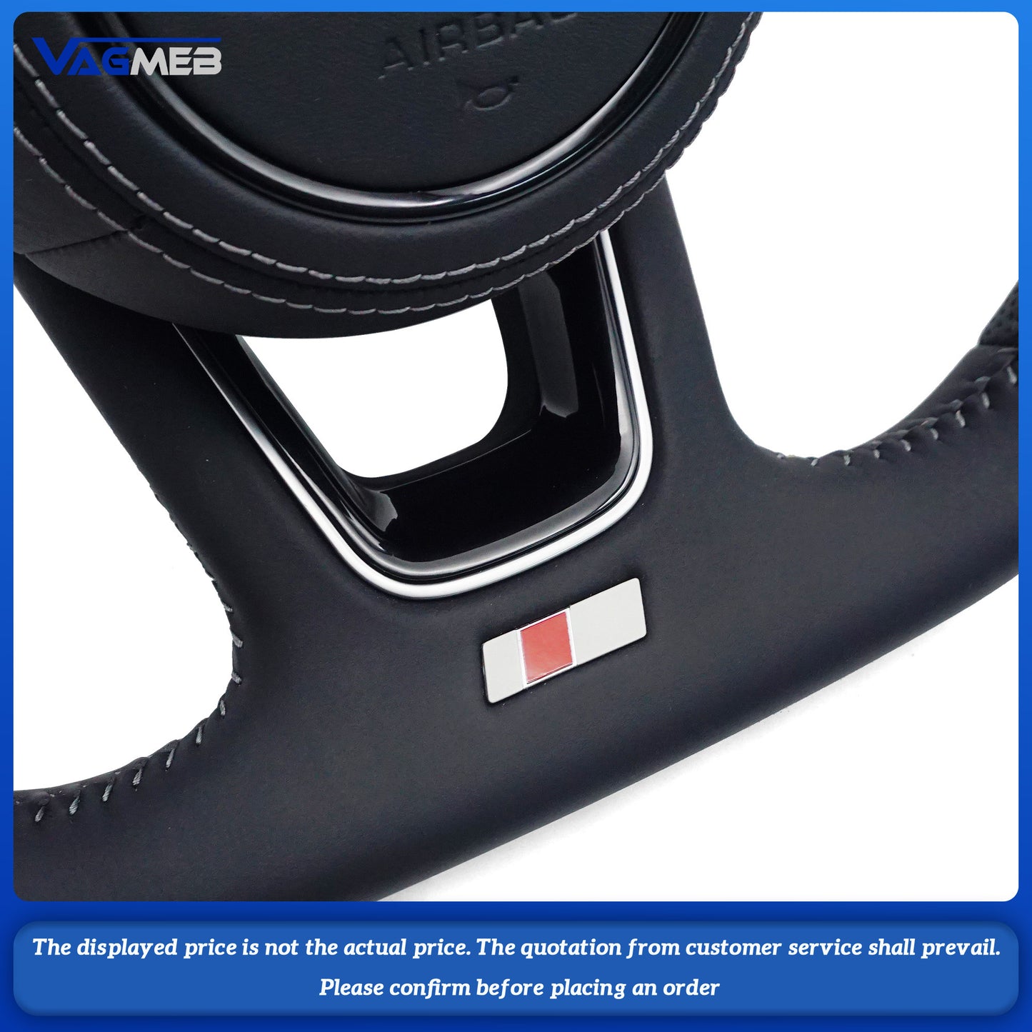For Audi A1,A3, A4, A5, A6, A7, A8, Q3 and Q5,Q7, Q8, S6 and S7, S8 and R8, TT leather,  With heating function steering wheel