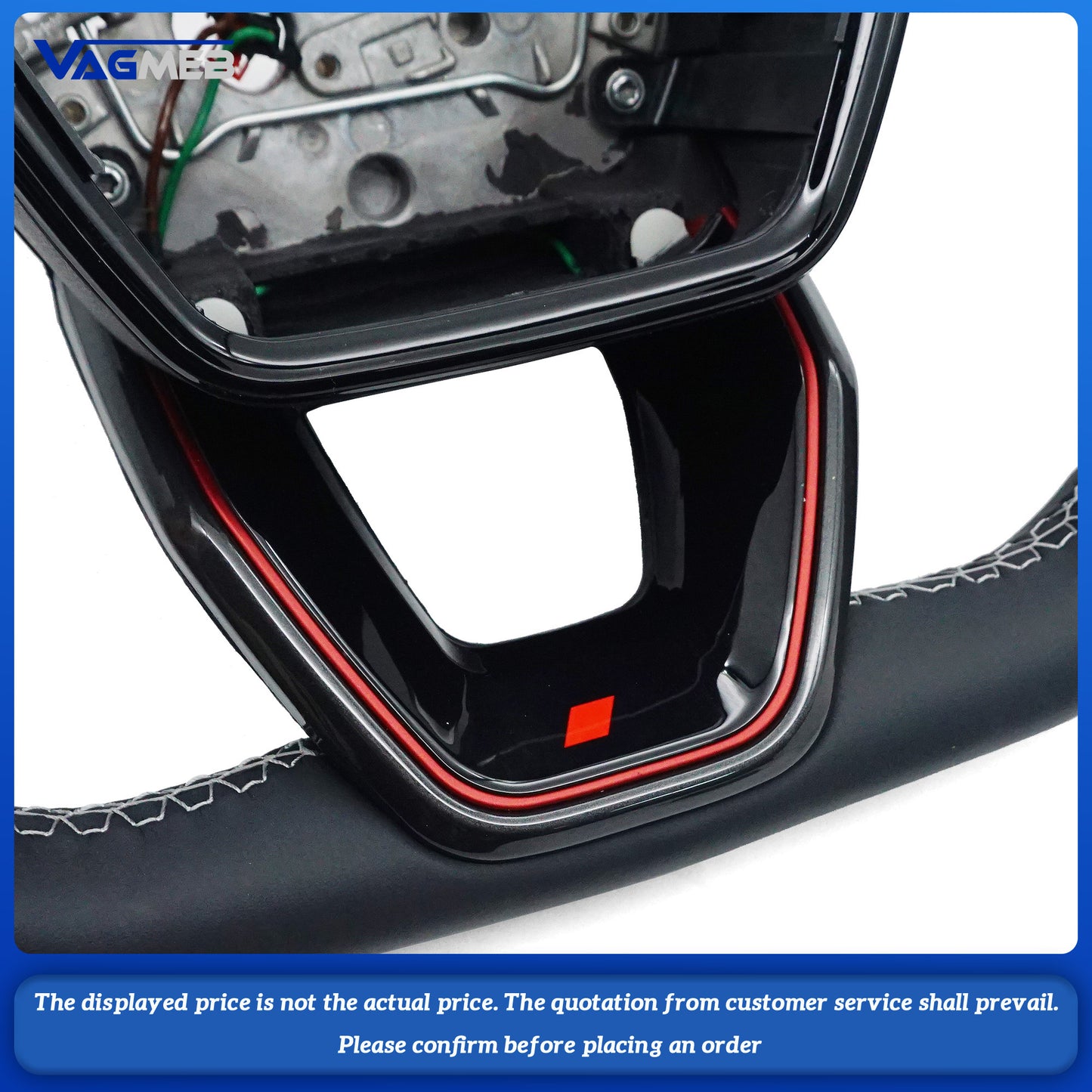 For Audi A6 C8 A7 Custom leather alcantara steering wheel