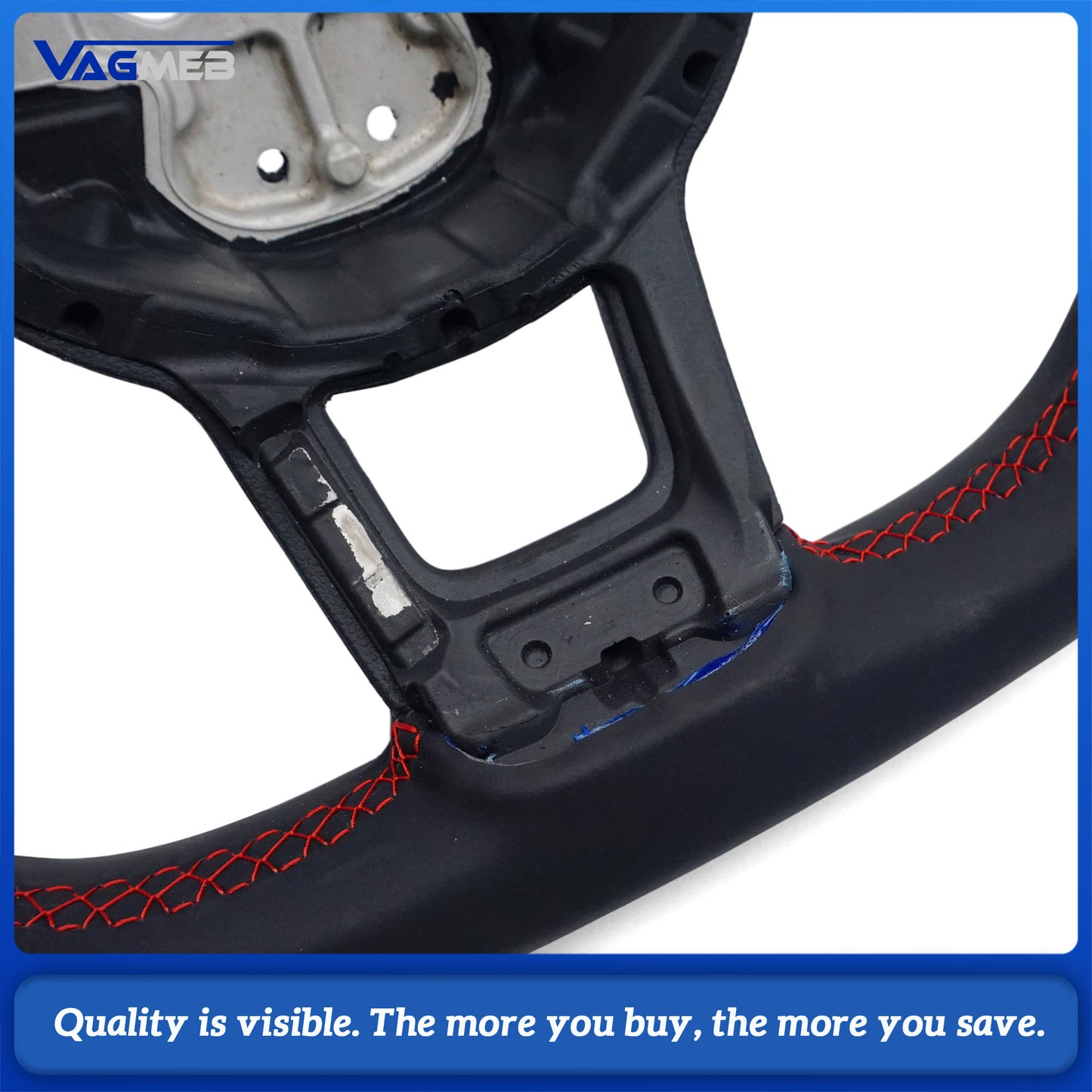 Steering Wheel For VW Golf 7 7.5 GTI GTD GTE R 2013-2020 Polo GTI Tiguan Passat DSG，Car accessories